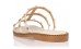 Sante off white φλατ σανδάλι με χρυσές λεπτομέρειες 23-307 Νέες Αφίξεις